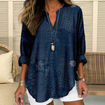 Vintage Afslappet Bluse