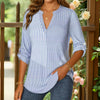 Afslappet Stribet Bluse