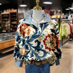 Vintage Bluse Med Blomsterprint