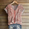Vintage T-Shirt Med Blomsterprint