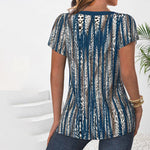 Vintage Bluse Med Leopardprint
