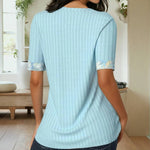 Elegant Patchworkbluse