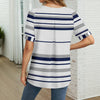 Afslappet Stribet Bluse
