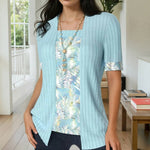 Elegant Patchworkbluse