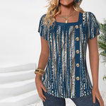 Vintage Bluse Med Leopardprint