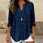 Vintage Afslappet Bluse