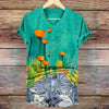 Vintage T-Shirt Med Blomsterprint