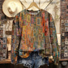 Vintage Afslappet Sweatshirt