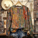Vintage Afslappet Sweatshirt