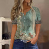 Vintage Bluse Med Blomsterprint