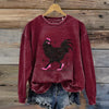 Vintage Sweatshirt Med Dyreprint