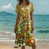 Vintage Blomstret Kjole