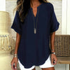 Elegant Ensfarvet Bluse
