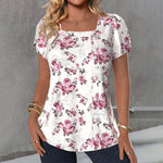 Elegant Bluse Med Blomsterprint