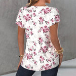 Elegant Bluse Med Blomsterprint