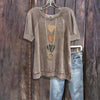 Vintage T-Shirt Med Hjertetryk