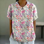 Afslappet Blomsterprintbluse