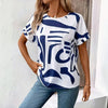 Afslappet Abstrakt T-Shirt