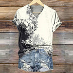 Vintage T-Shirt Med Blomsterprint