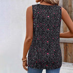 Vintage Tanktop Med Blomsterprint