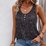 Vintage Tanktop Med Blomsterprint