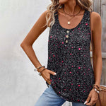 Vintage Tanktop Med Blomsterprint