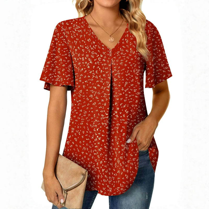 Vintage Afslappet Bluse