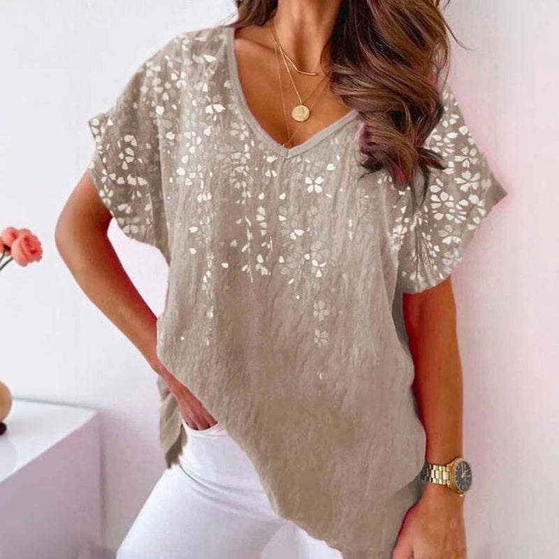 Vintage Afslappet Bluse