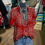 Vintage Afslappet Bluse