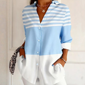 Bedruckte Bluse Im Vintage-Ethno-Stil