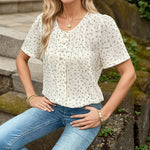 Elegant Afslappet Bluse