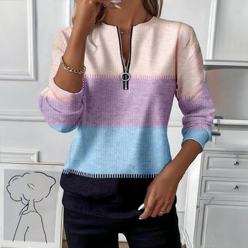 Bedruckte Bluse Im Vintage-Ethno-Stil