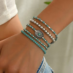 Bohemsk Beaded Armbånd