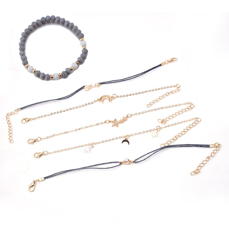 Vintage Beaded Armbånd Sæt