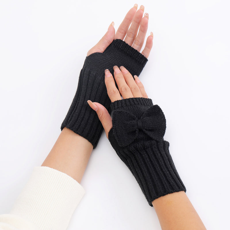 Ensfarvede Varme Handsker