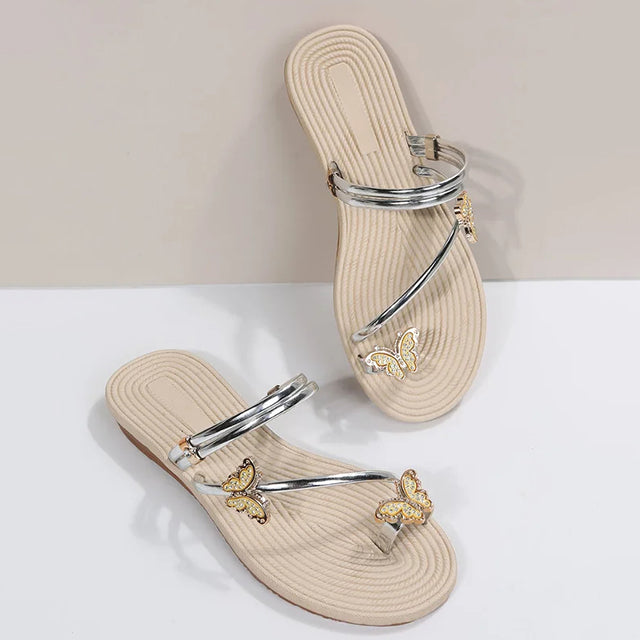 Sommerfugle-Udsmykkede Sandaler