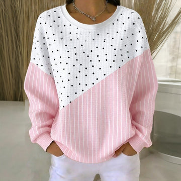 Bedruckte Bluse Im Vintage-Ethno-Stil