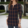 【Langærmet】Vintage Ternet Bluse