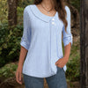 Afslappet Stribet Bluse