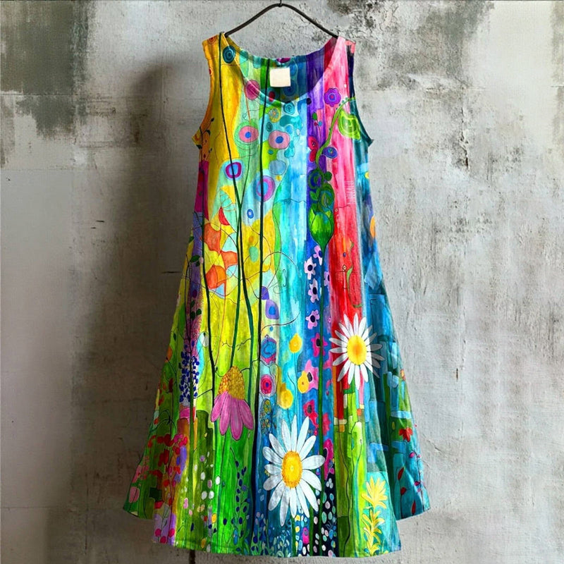 Vintage Blomstret Kjole