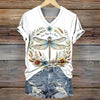 Vintage T-Shirt Med Guldtryk