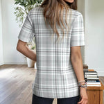 Afslappet Plaid Bluse