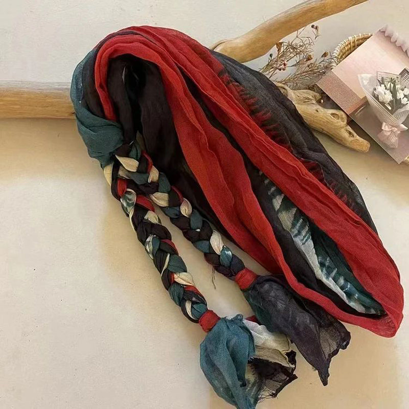 Kreativt Colour Block Tørklæde