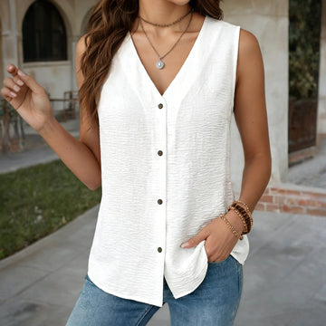 Bedruckte Bluse Im Vintage-Ethno-Stil