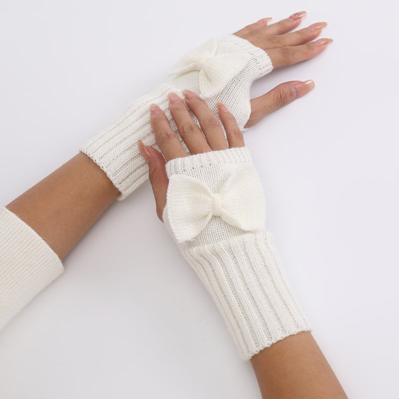 Ensfarvede Varme Handsker