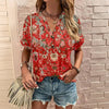 Vintage Afslappet Bluse