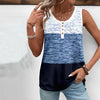 Afslappet Farveblok Tanktop
