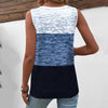 Afslappet Farveblok Tanktop
