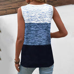 Afslappet Farveblok Tanktop