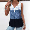 Afslappet Farveblok Tanktop